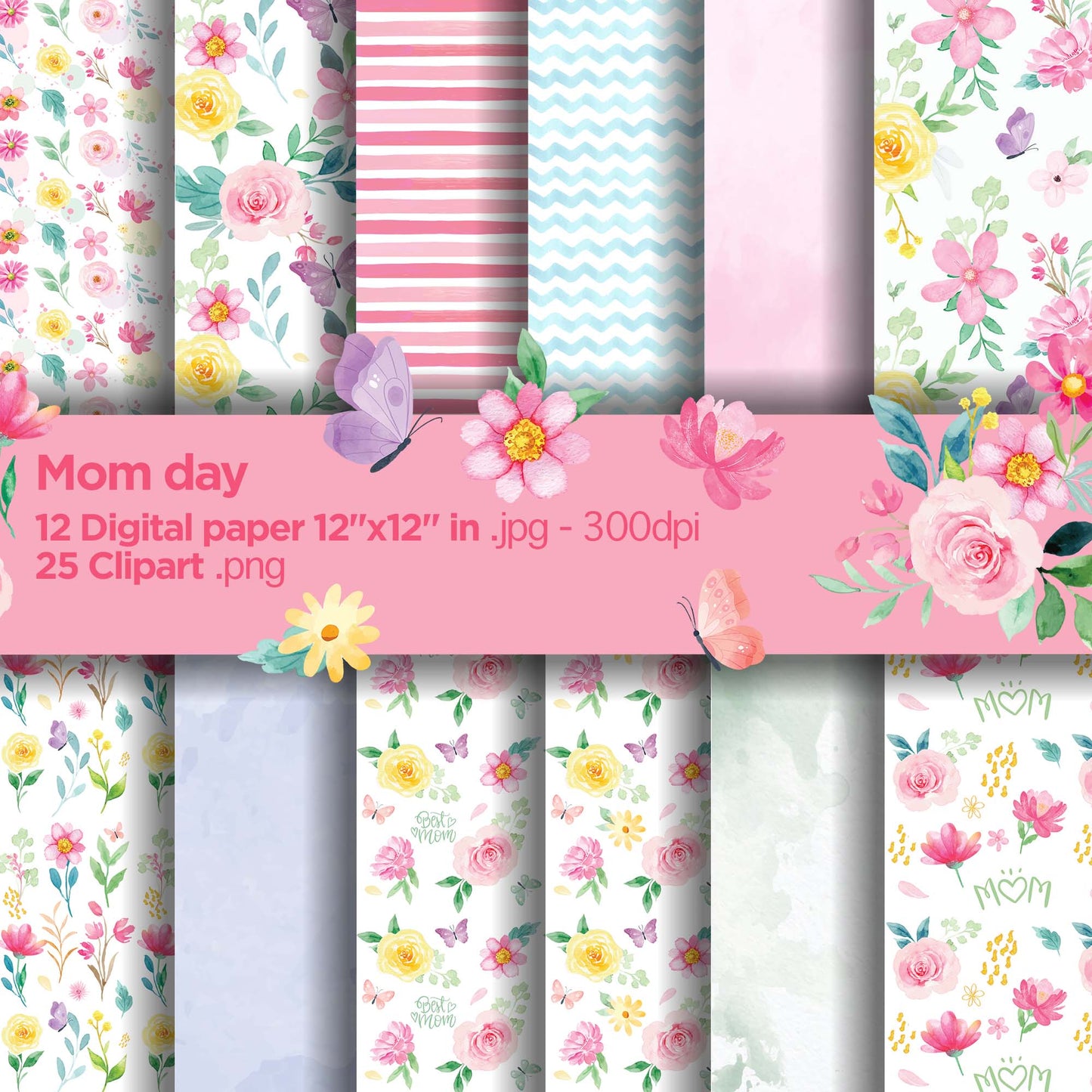 Mom day Digital Papers