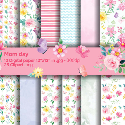 Mom day Digital Papers