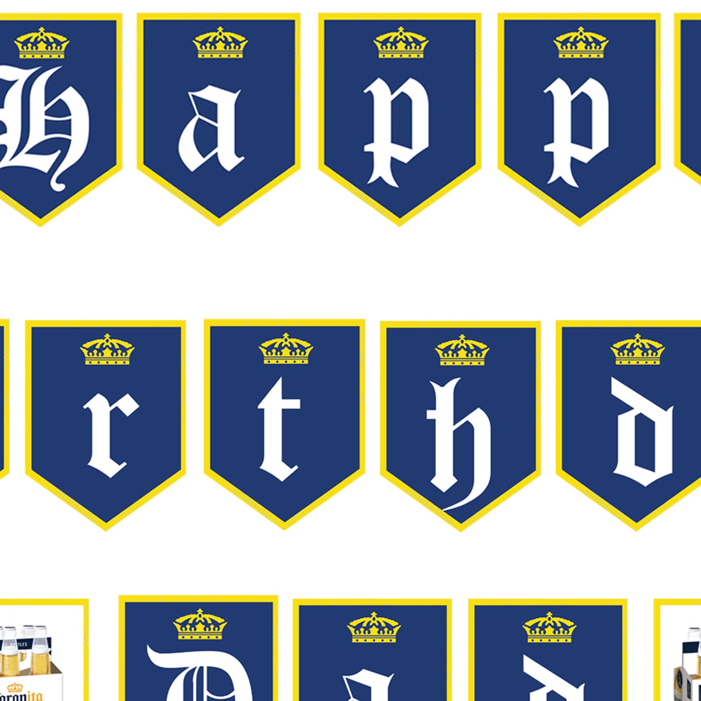 Corona banner, Printable Beer Digital File