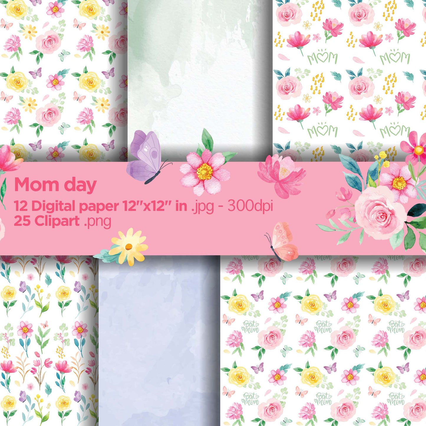 Mom day Digital Papers