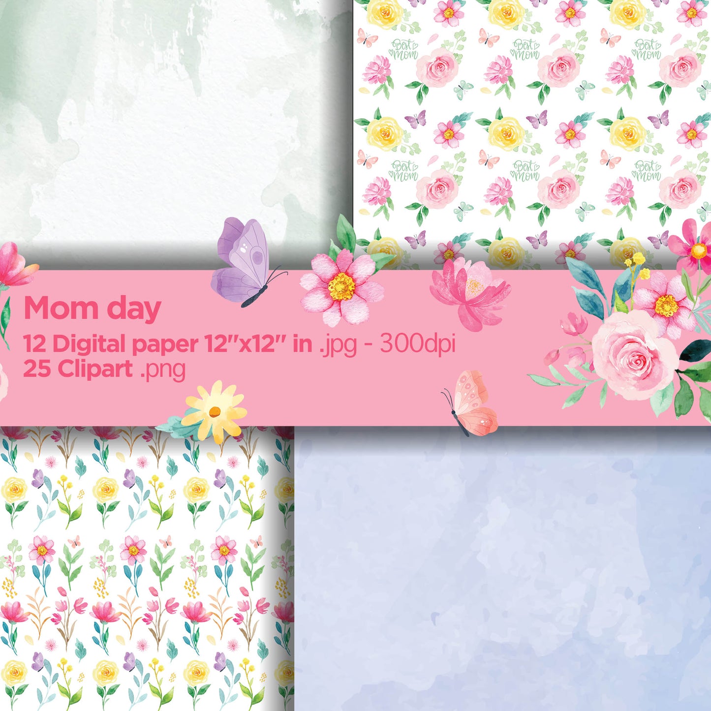 Mom day Digital Papers