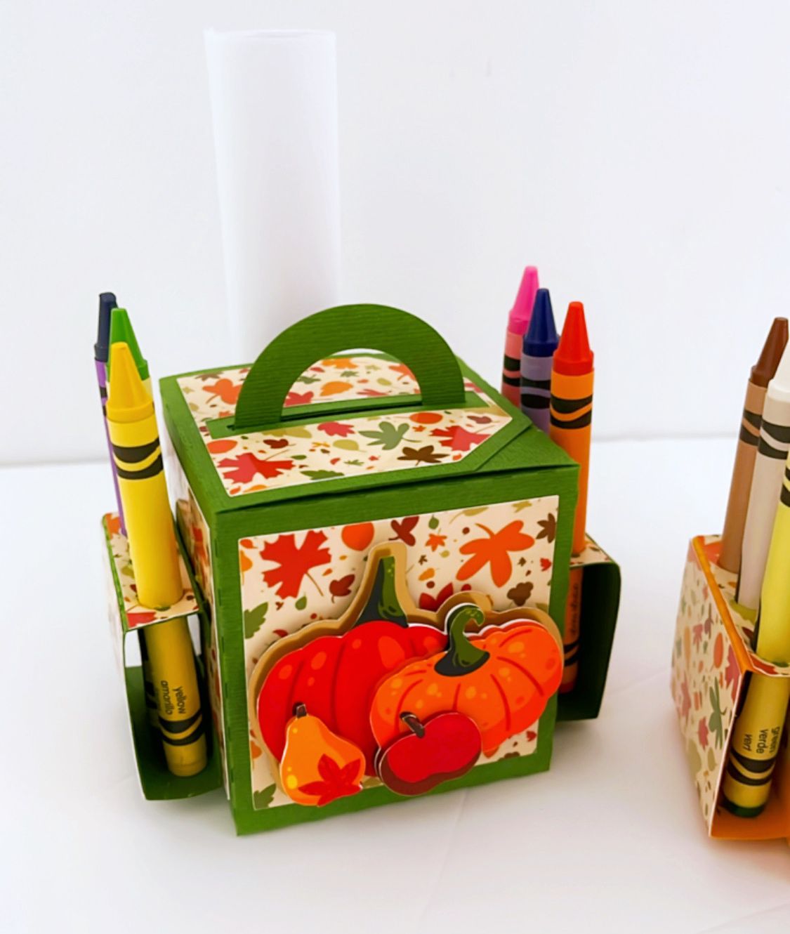 Thanksgiving coloring, favor box crayons