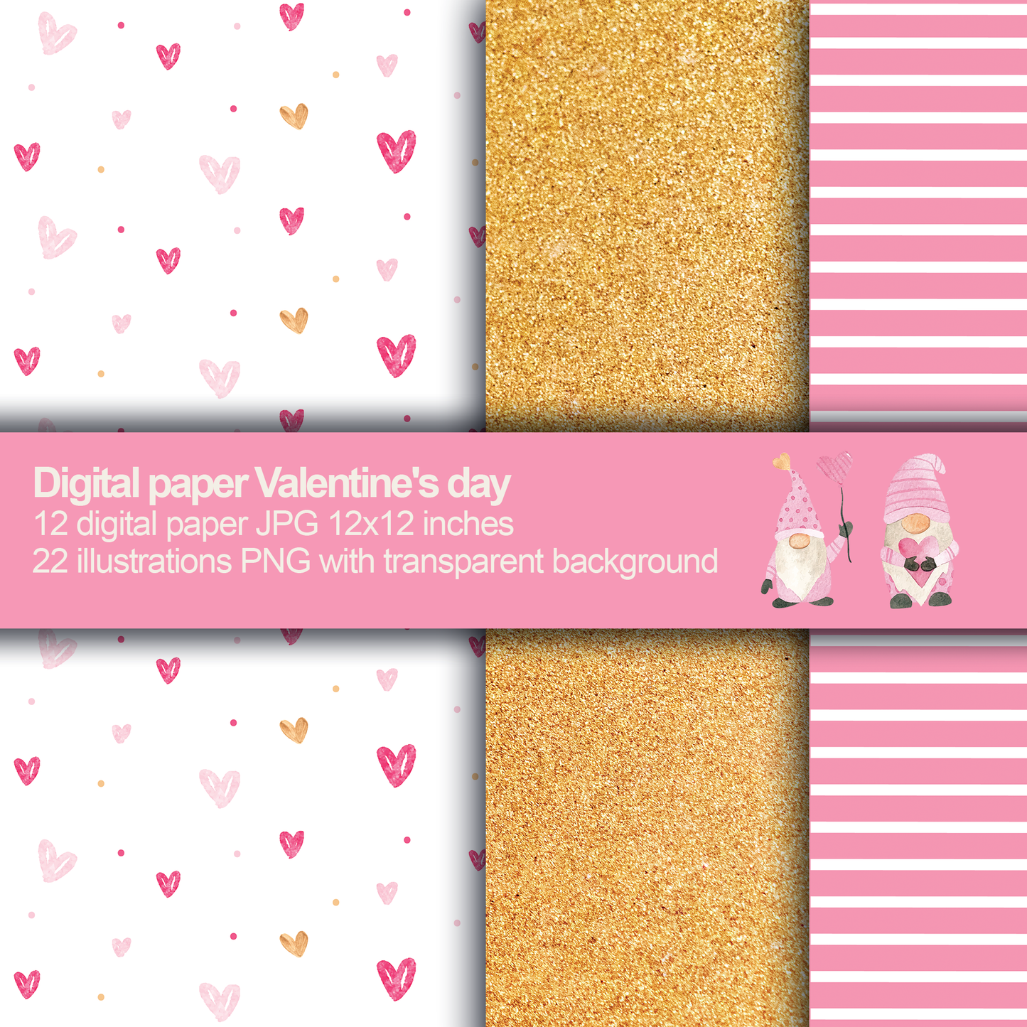 Valentine day Digital Papers