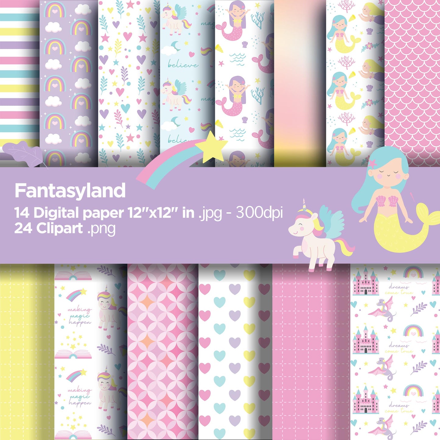 Fantasyland Digital Paper