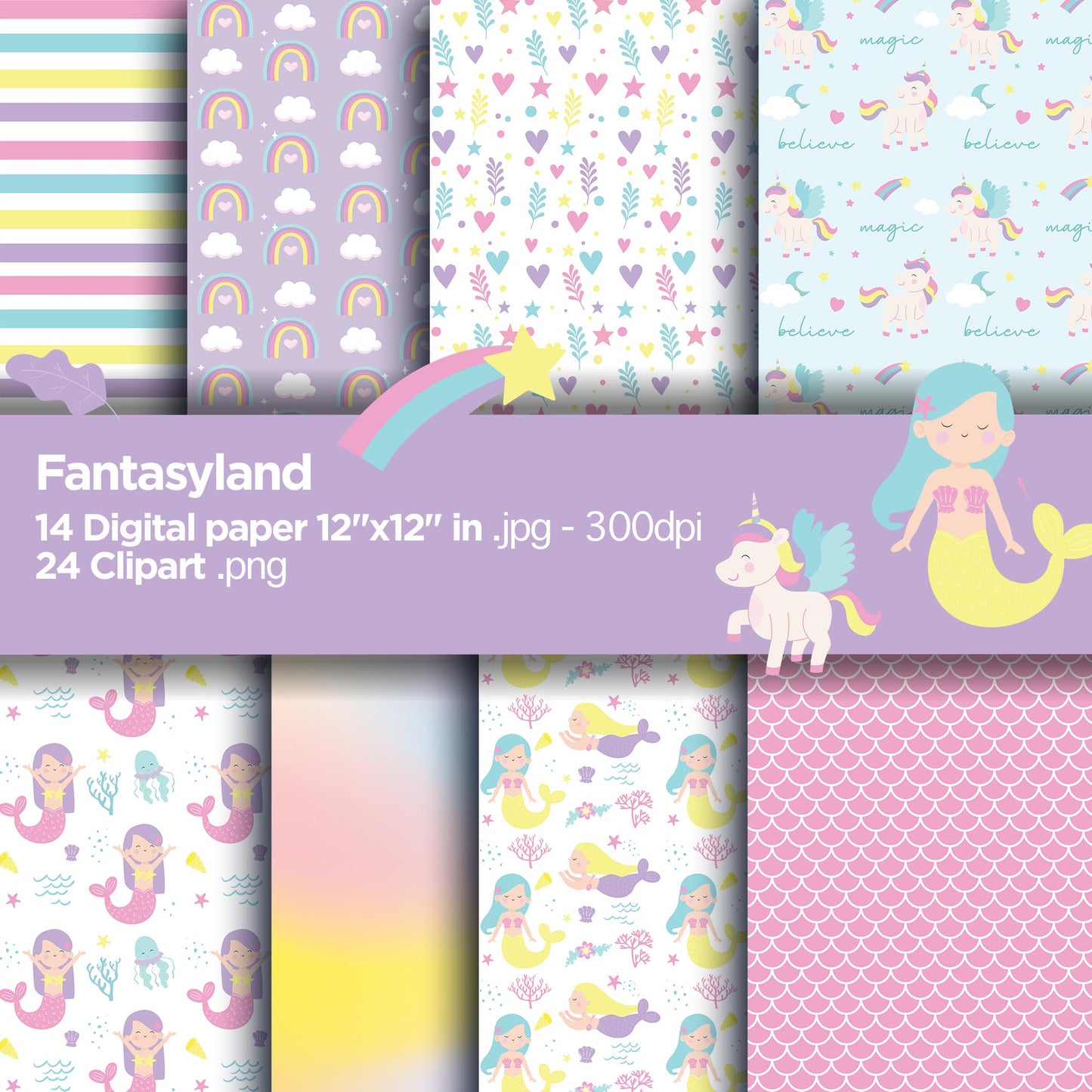 Fantasyland Digital Paper