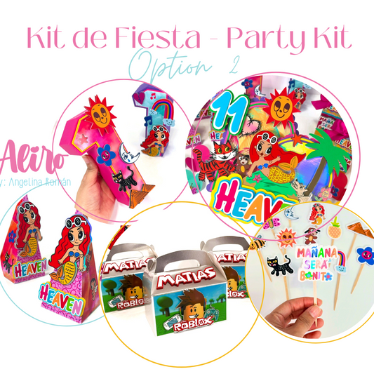 Kit Personalized Theme Party - Option 2