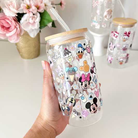 Disney Parks Glass Cup