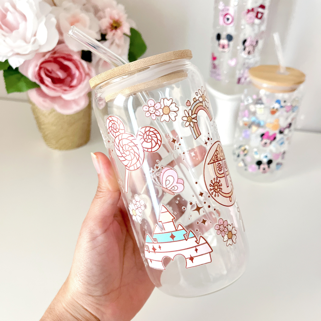 Cute Disney Glass Cup