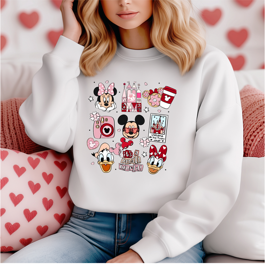 Disney Magic World Valentine's Sweatshirt