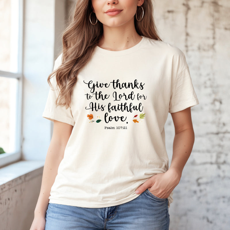 Give Thanks Fall Tshirt