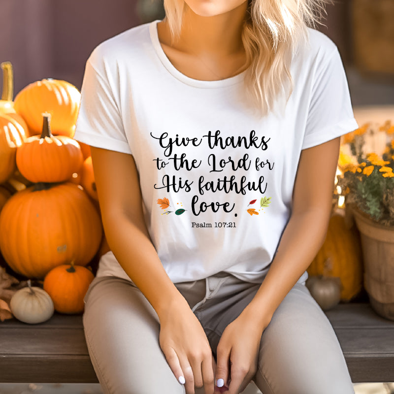 Give Thanks Fall Tshirt