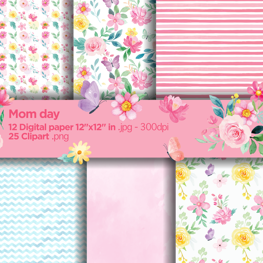 Mom day Digital Papers