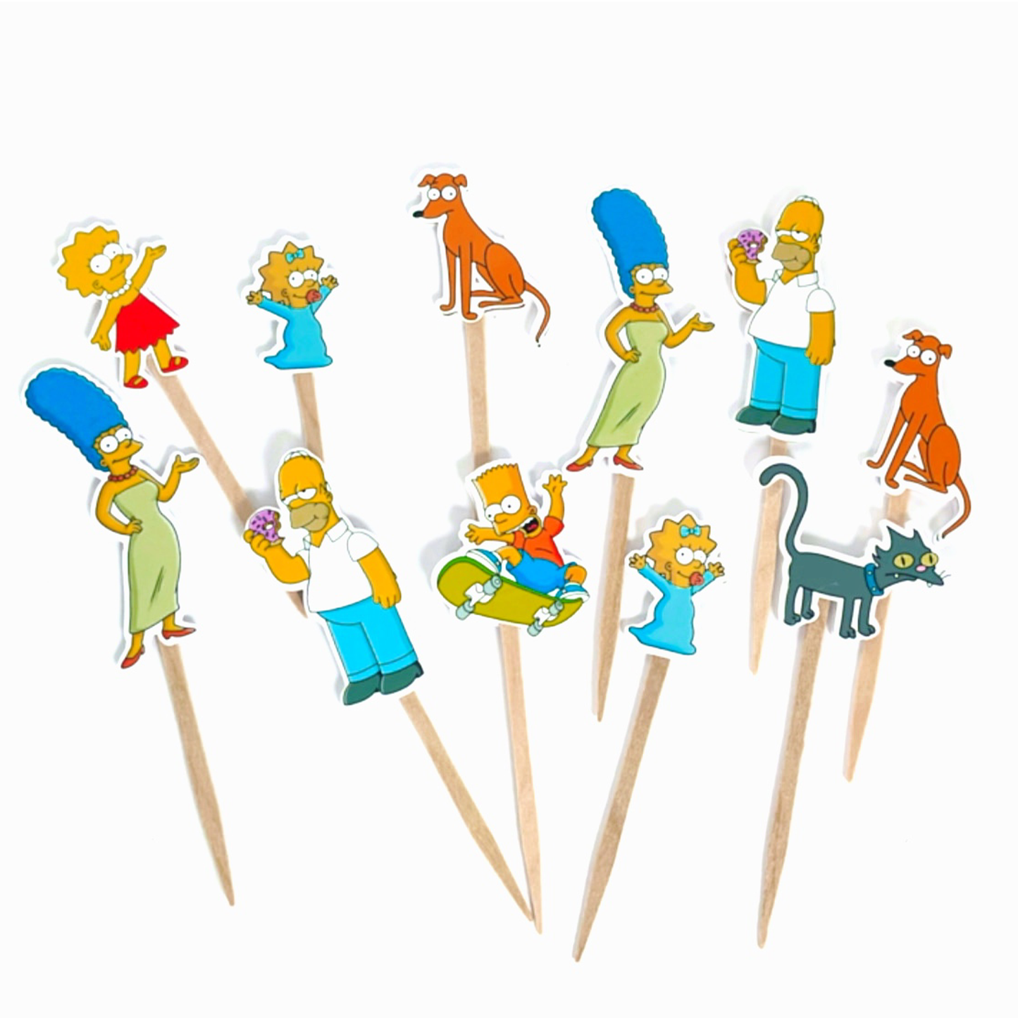 The simpsons Cupcake Toppers