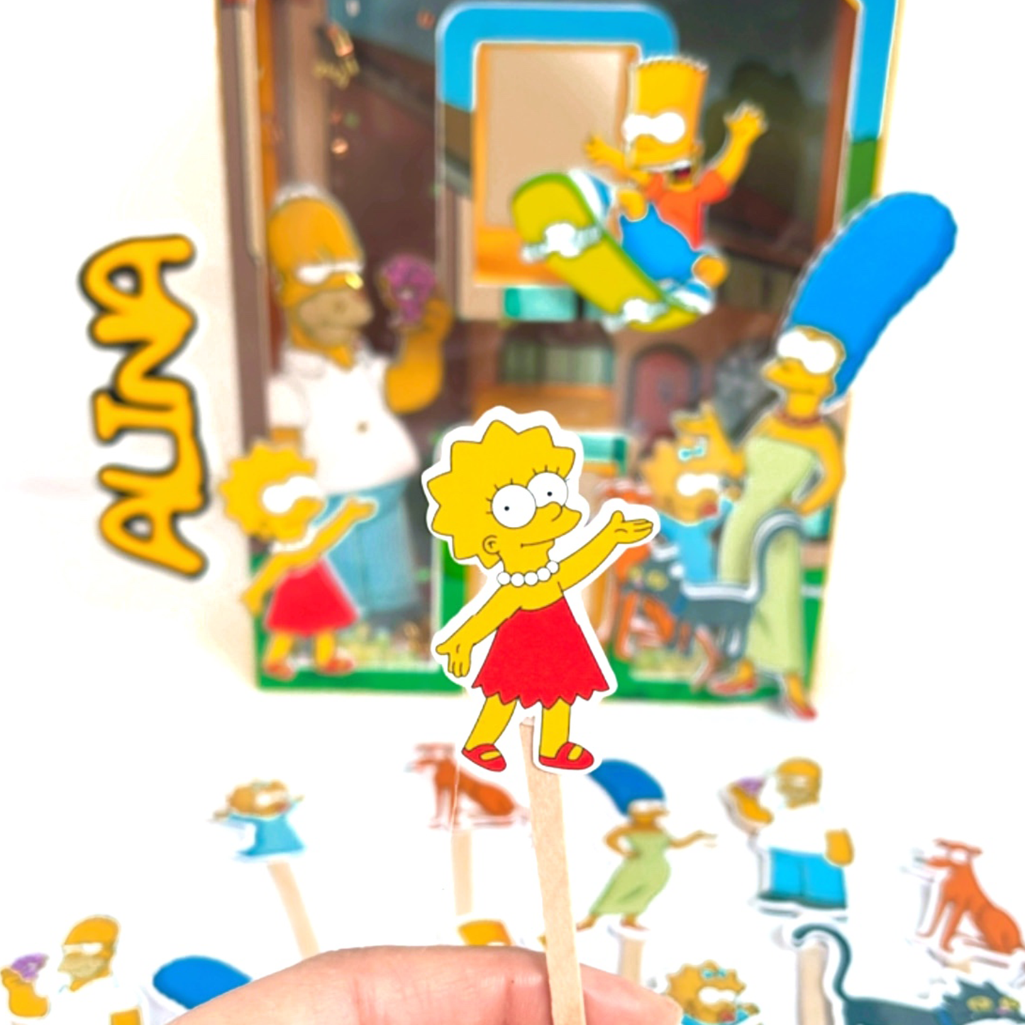 The simpsons Cupcake Toppers