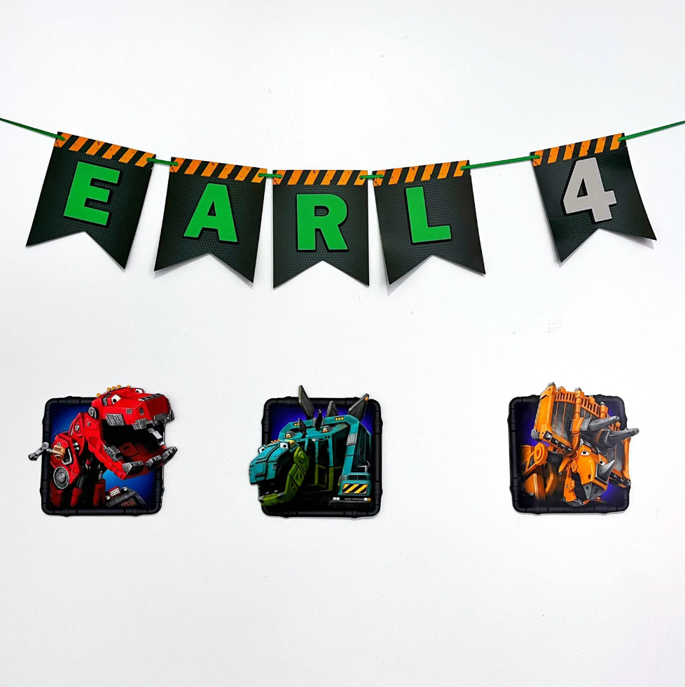 Dinotrux Banner Party Decorations
