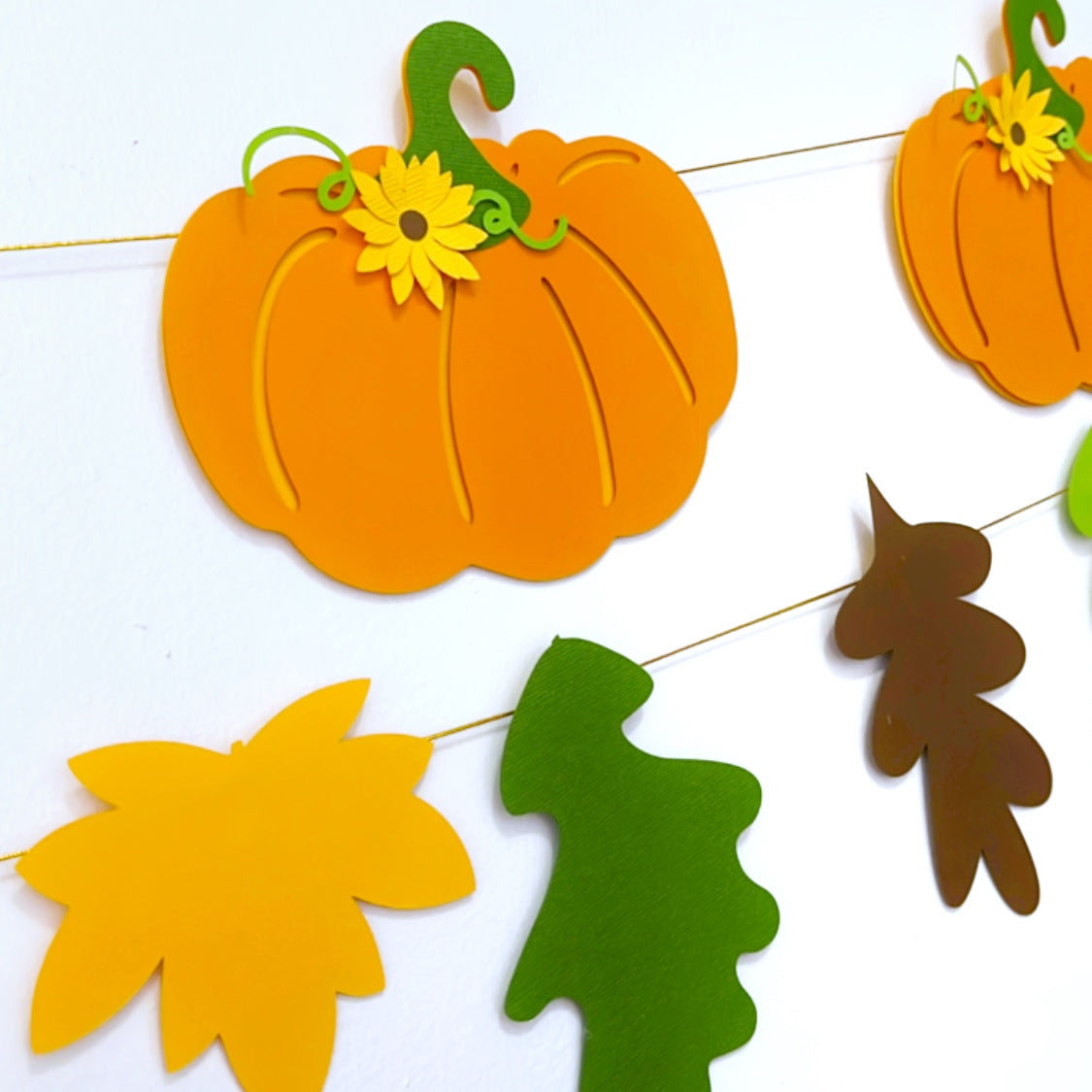 Thanksgiving Fall Pumpkins Banner decor garland