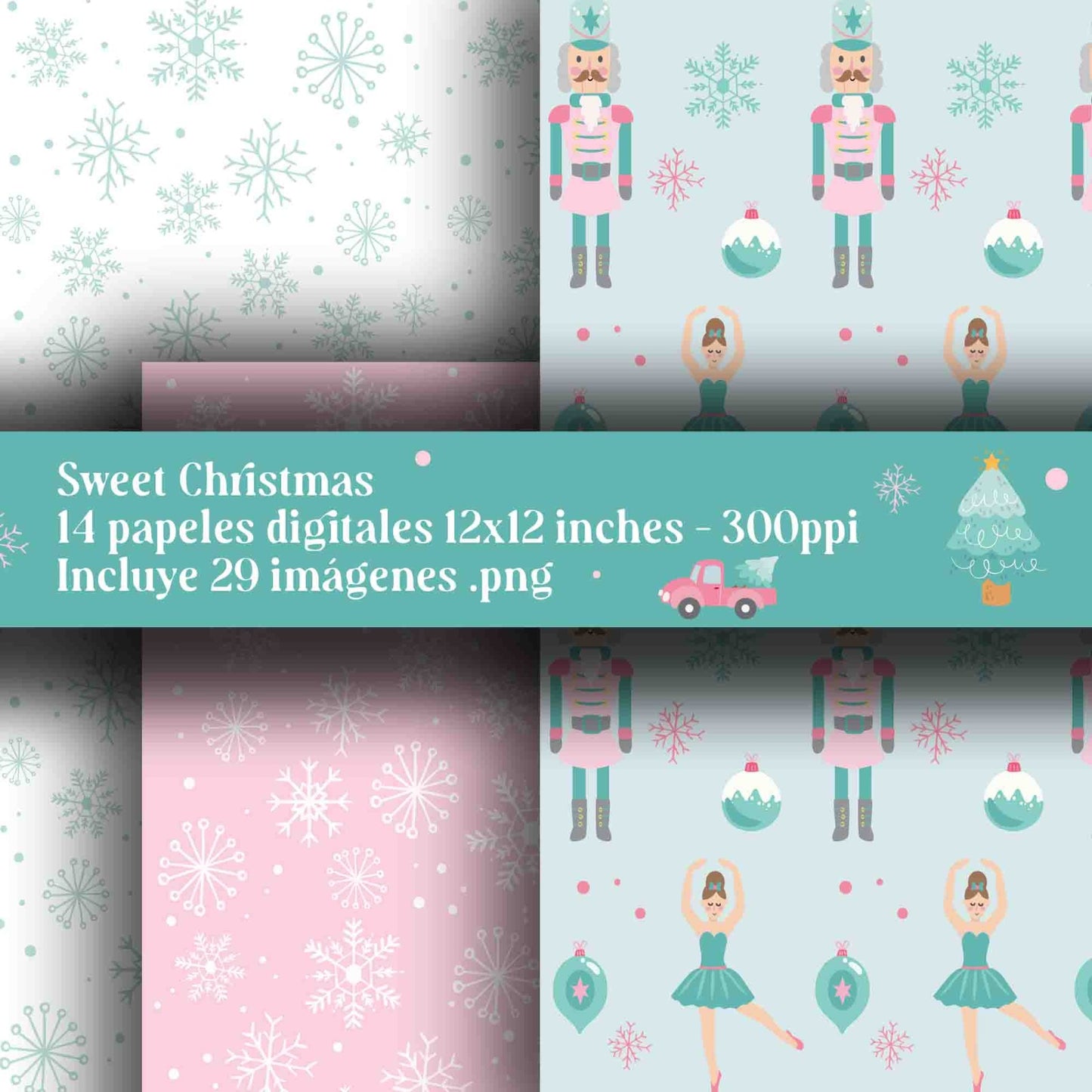 Sweet Christmas Digital Paper