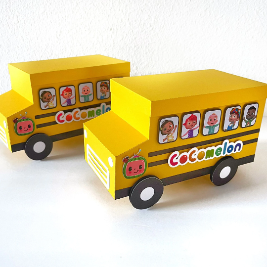 Cocomelon school bus coloring boxes