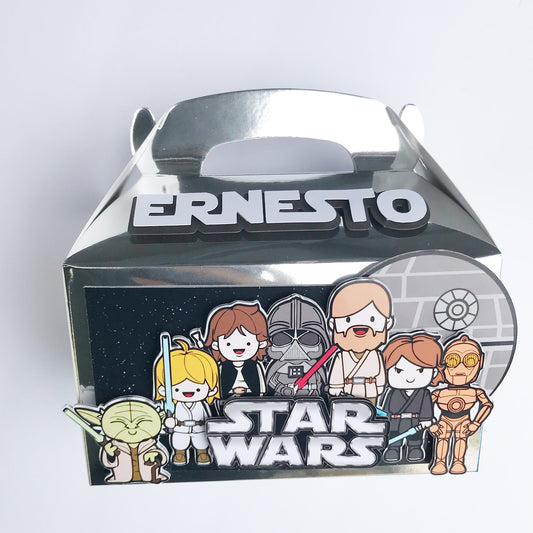 Starwars gable box,  Starwars birthday party,  Starwars favor boxes, Starwars gable boxes