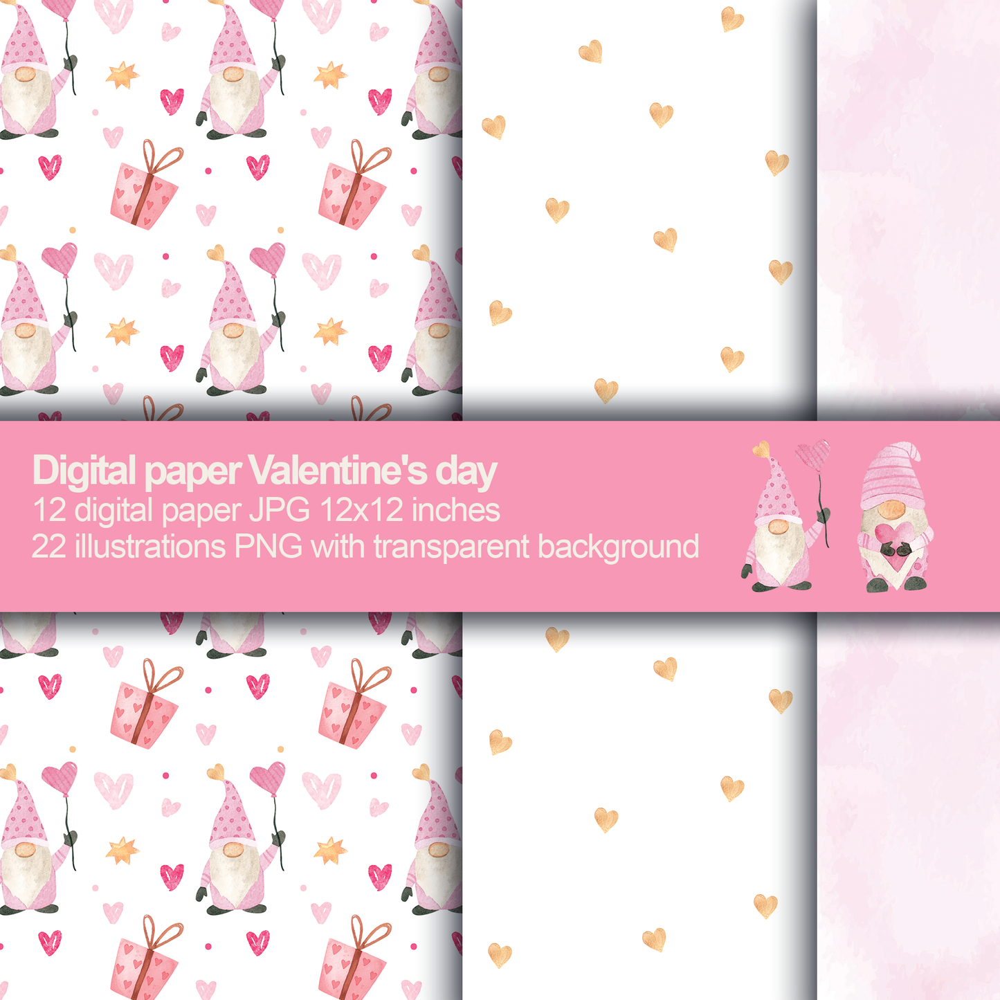 Valentine day Digital Papers, Valentine day Backgrounds, Valentine Papers, Valentine day Scrapbook